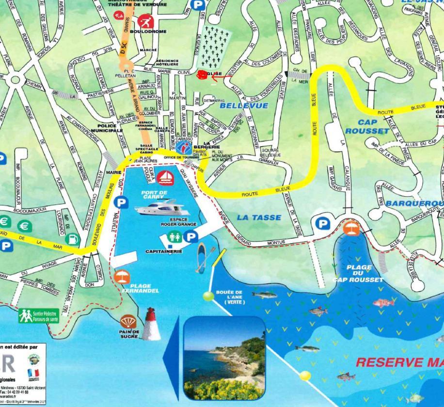 Grand Studio Terrasse De Standing, Pleine Vue Village Et Mer Carry-le-Rouet ภายนอก รูปภาพ